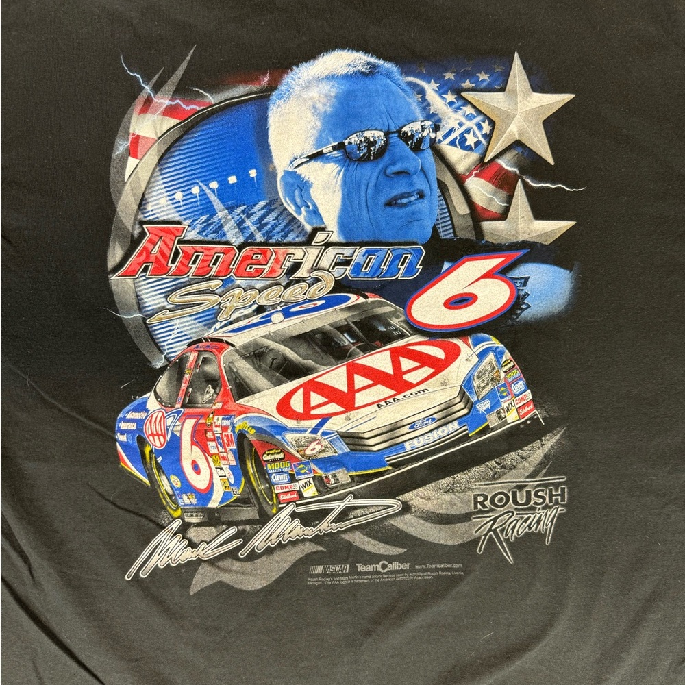 NASCAR HOF Mark Martin, LIKE NEW, Vintage T-Shirt, Officially Licensed